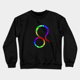 Zodiac sign Leo luminescent paint Crewneck Sweatshirt